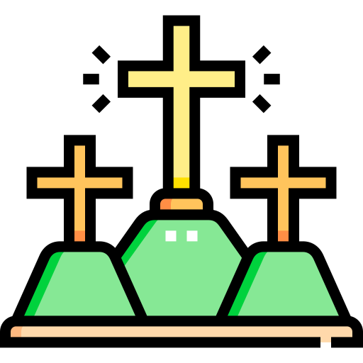 Golgotha Detailed Straight Lineal color icon
