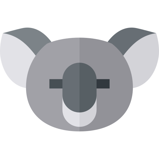 koala Basic Straight Flat Icône