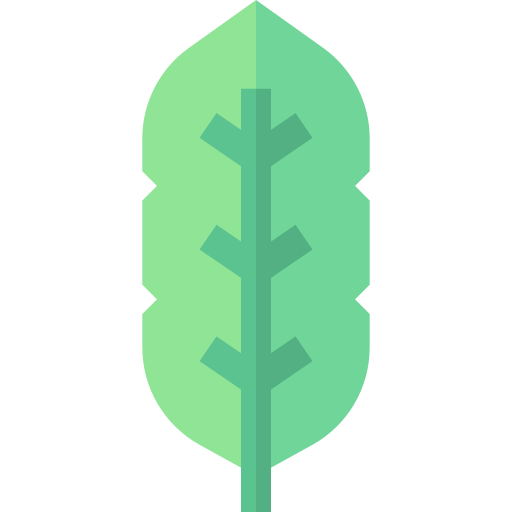 liść palmowy Basic Straight Flat ikona