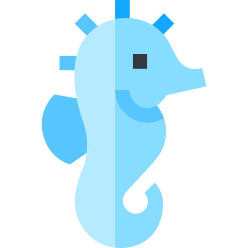 zeepaardje Basic Straight Flat icoon