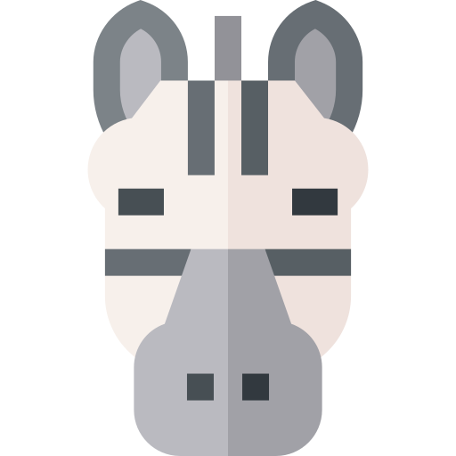 zebra Basic Straight Flat ikona