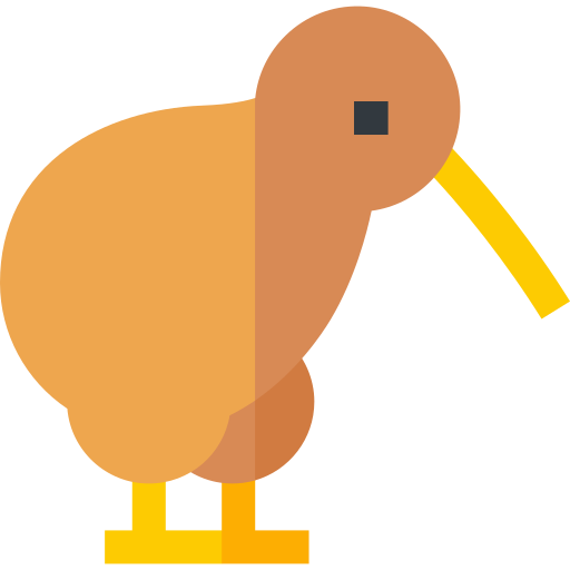 kiwi Basic Straight Flat icoon