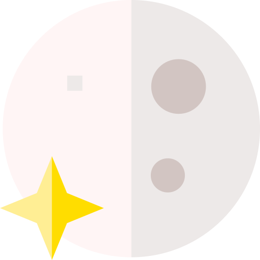 luna piena Basic Straight Flat icona