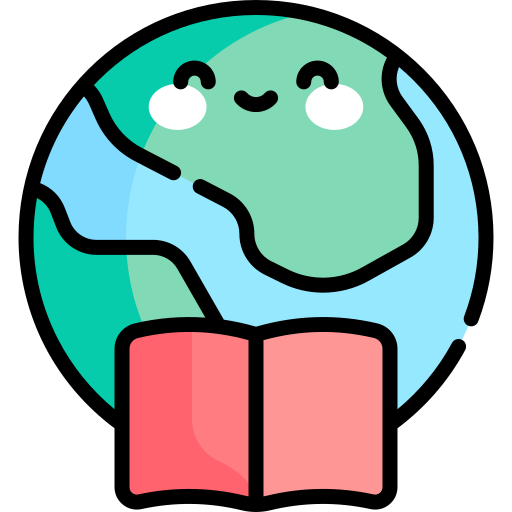 World book day Kawaii Lineal color icon