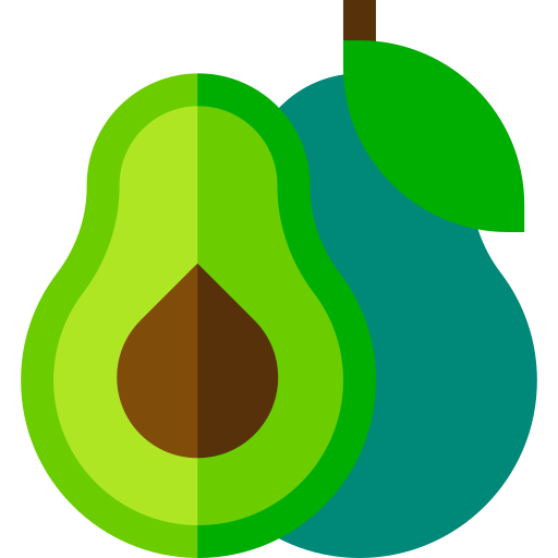 avocado Basic Straight Flat icoon