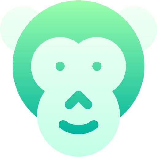 scimmia Basic Gradient Gradient icona