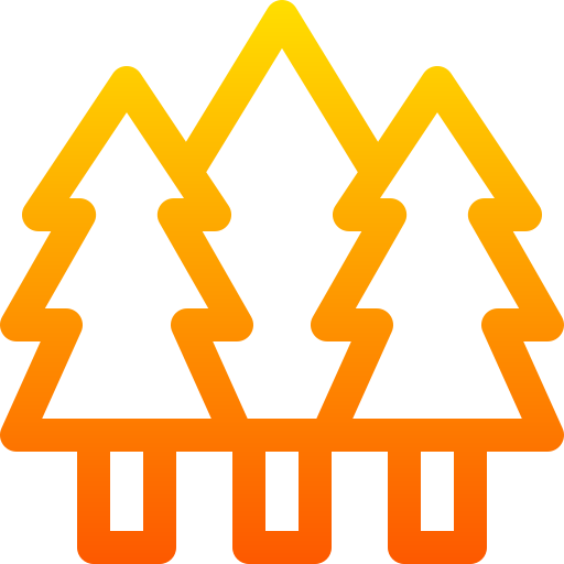 숲 Basic Gradient Lineal color icon