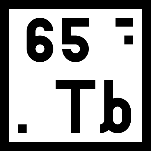 terbium Basic Straight Lineal Icône