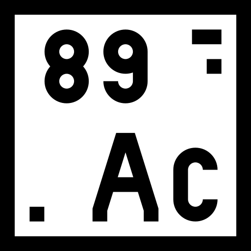 actinium Basic Straight Lineal Icône