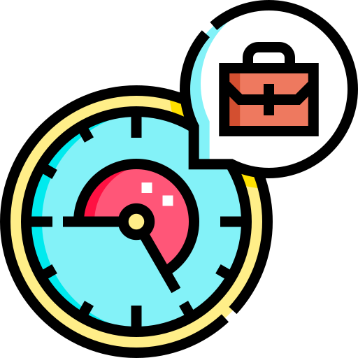 Working hours Detailed Straight Lineal color icon