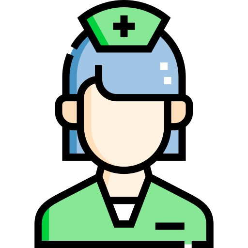 看護婦 Detailed Straight Lineal color icon