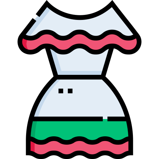 sukienka Detailed Straight Lineal color ikona