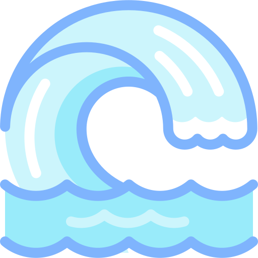 tsunami Detailed color Lineal color icono