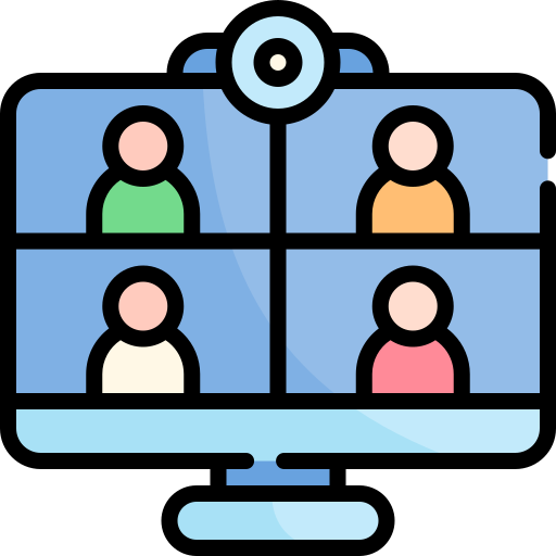 videokonferenz Kawaii Lineal color icon