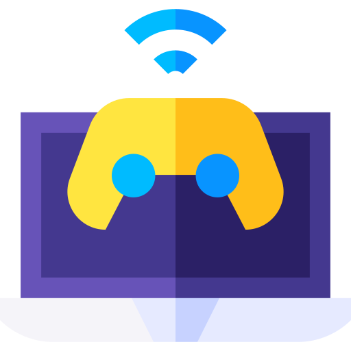 ゲーム Basic Straight Flat icon