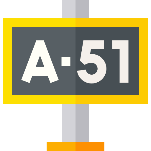 Area 51 Basic Straight Flat icon