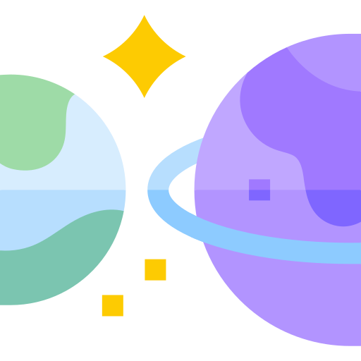 planeet Basic Straight Flat icoon