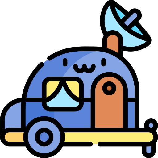Camper Kawaii Lineal color icon