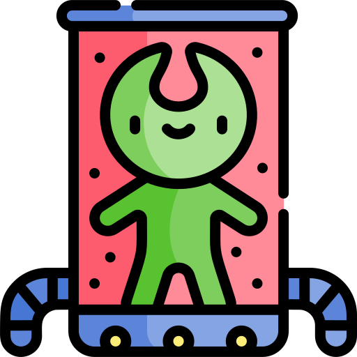 Alien Kawaii Lineal color icon