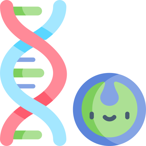 ДНК Kawaii Flat иконка