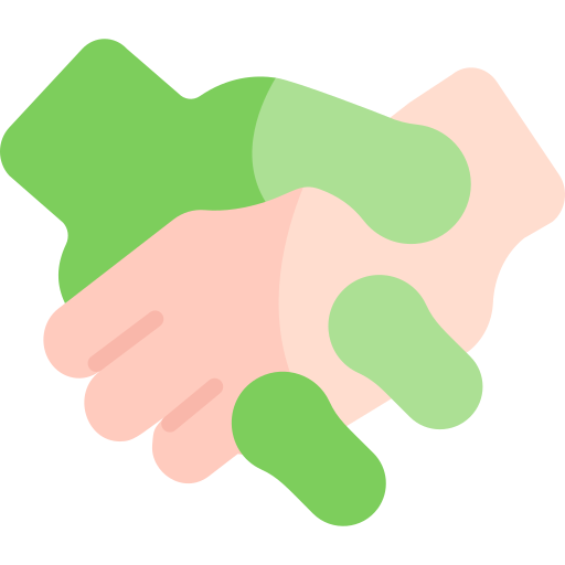 Handshake Kawaii Flat icon