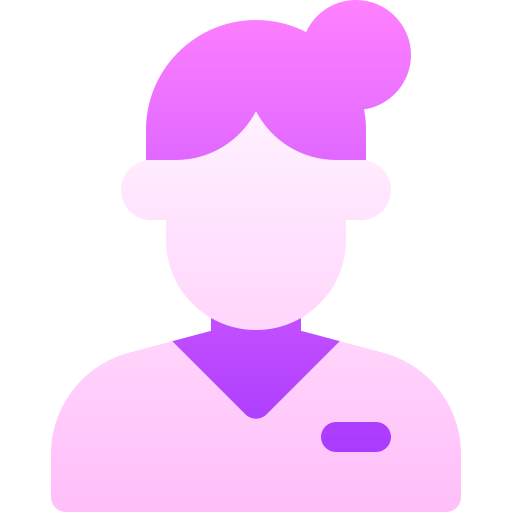 Air hostess Basic Gradient Gradient icon
