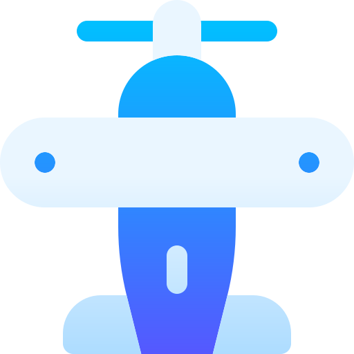 복엽 비행기 Basic Gradient Gradient icon