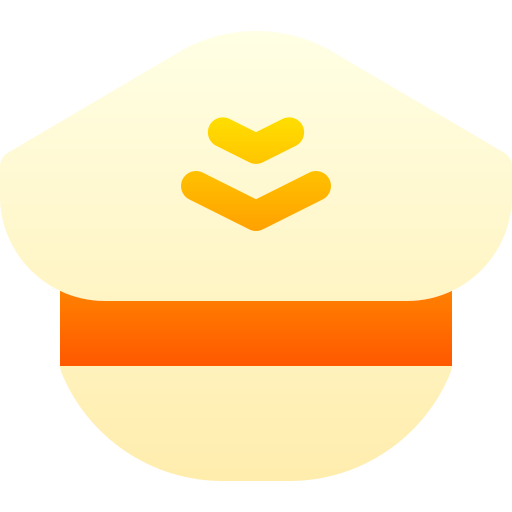 Pilot hat Basic Gradient Gradient icon