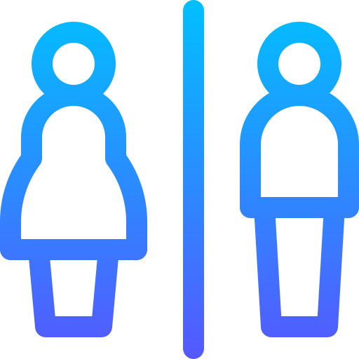 トイレ Basic Gradient Lineal color icon