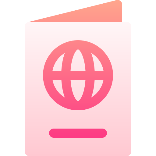 Passport Basic Gradient Gradient icon