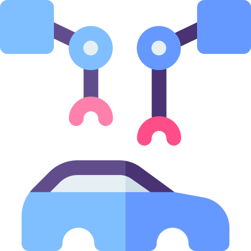 ロボット工学 Basic Rounded Flat icon