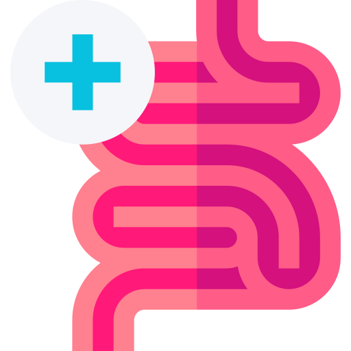 intestino Basic Straight Flat Ícone