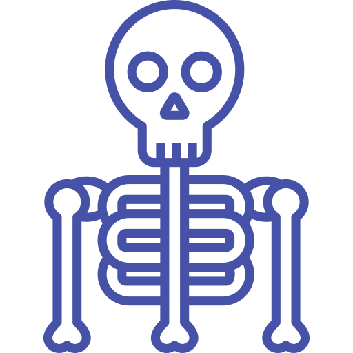Скелет Generic color outline иконка