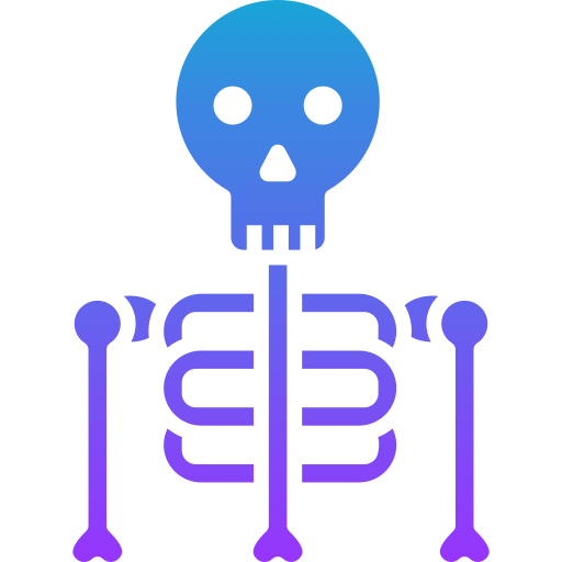esqueleto Generic gradient fill icono