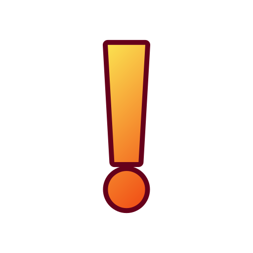 Exclamation mark Generic gradient lineal-color icon
