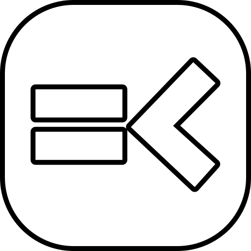 Less than or equal to symbol Generic black outline icon