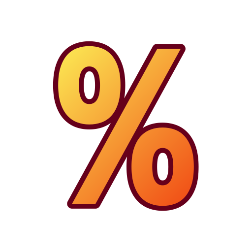 Percent Generic gradient lineal-color icon