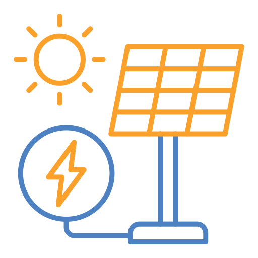 panel solar Generic color outline icono