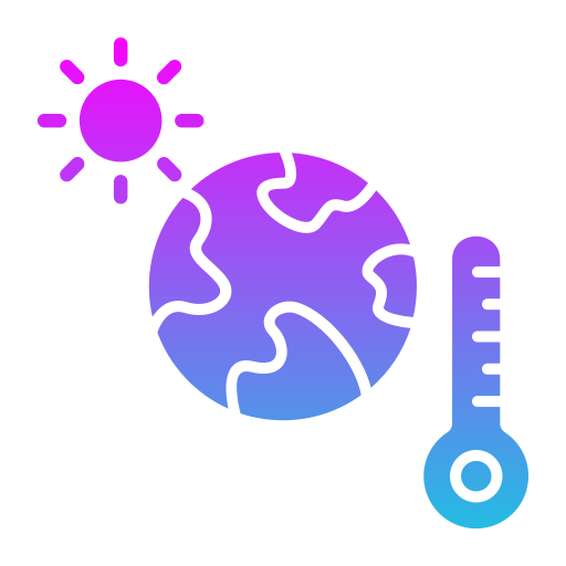 klimaatverandering Generic gradient fill icoon