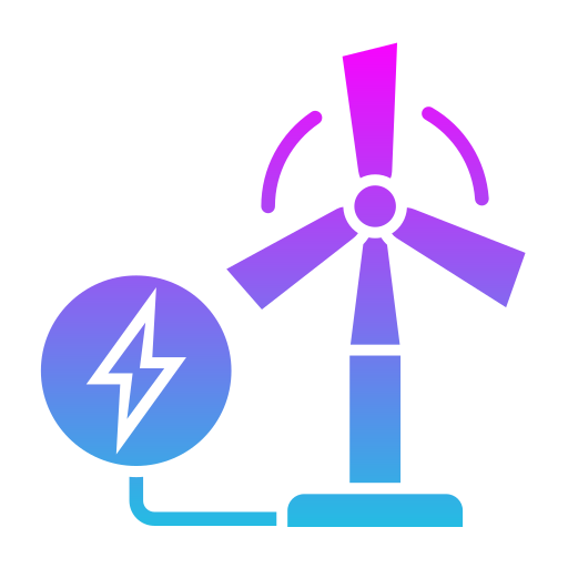 Wind energy Generic gradient fill icon