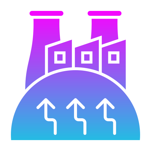 Geothermal energy Generic gradient fill icon
