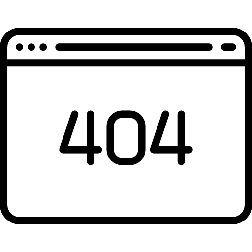 błąd 404 Special Lineal ikona