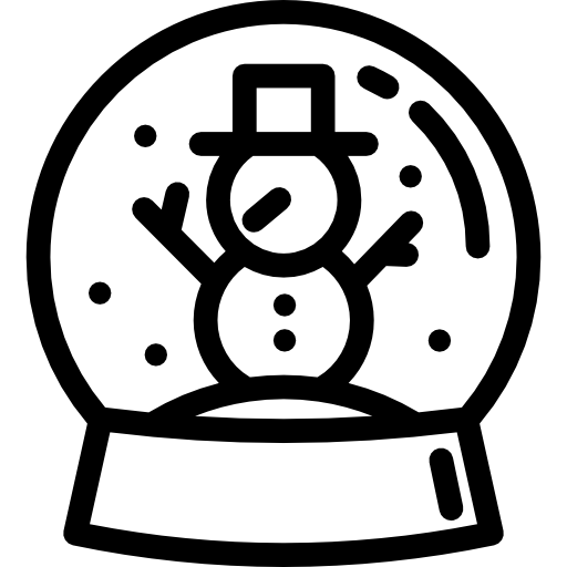 Śnieżna kula Special Lineal ikona