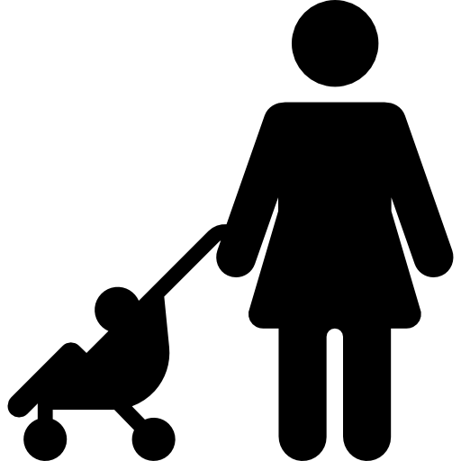 Мать и дитя Pictograms Fill иконка