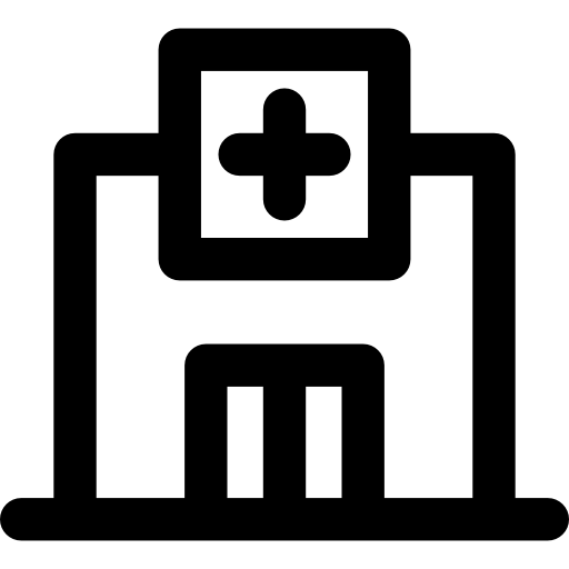ospedale Basic Rounded Lineal icona