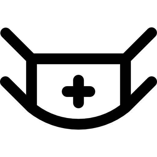 máscara médica Basic Rounded Lineal icono