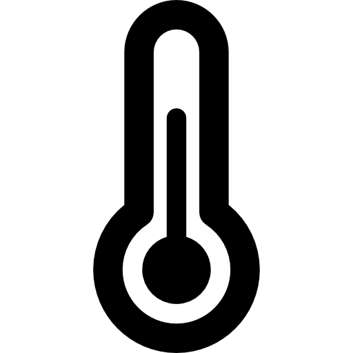termômetro Basic Rounded Lineal Ícone