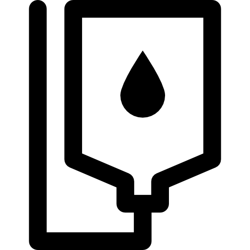 transfusión Basic Rounded Lineal icono
