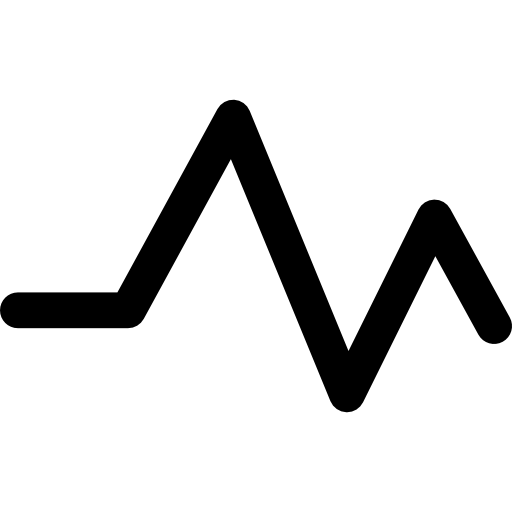 cardiogramma Basic Rounded Lineal icona