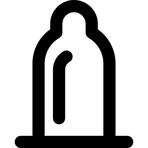 コンドーム Basic Rounded Lineal icon